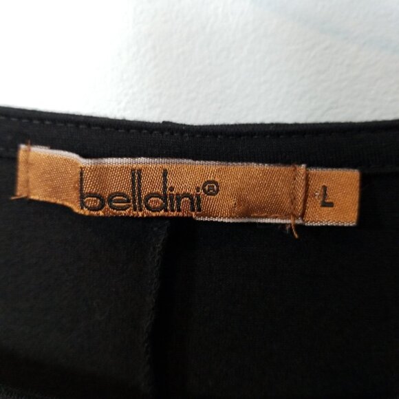 Belldini Sharkbite Beaded Black Tunic Large - Picture 3 of 6